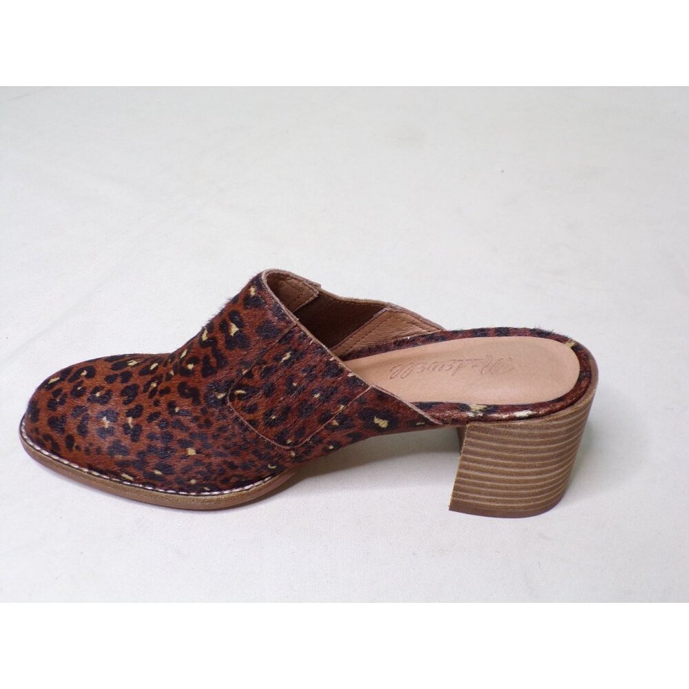 🆕MADEWELL Carey Mule Slide Shoes Calf Hair Leopard 9.5 - Picture 10 of 12